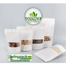 Doypack Mat Beyaz Kilitli Doypack 13X22,5 (250 Gr.) 50-100-250 Adet