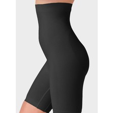 Secret Moda Kadın 1 Beden Bel,basen,kalça  Siyah Rengi Toparlayıcı Şekillendirici Push Up Şort Korse