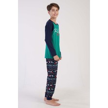 Vienetta Pamuklu Erkek Çocuk Uzun Kol Pijama Takım(9-10/15-16)