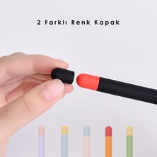 Basias Apple Pencil 2. Nesil Uyumlu Silikon Koruma Kılıfı (2 Silikon Başlık)