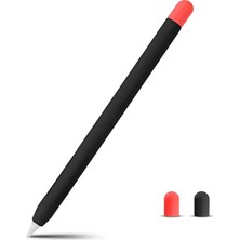 Basias Apple Pencil 2. Nesil Uyumlu Silikon Koruma Kılıfı (2 Silikon Başlık)