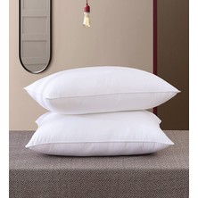 Tekstil Home %100 Silikon Yastık Muhteşem Dolgulu Yumuşak 2ADET Beyaz Otel Tipi