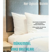 Tekstil Home %100 Silikon Yastık Muhteşem Dolgulu Yumuşak 2ADET Beyaz Otel Tipi