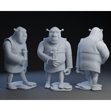 3duman Shrek Figürü  Beyaz  10 x 15 cm