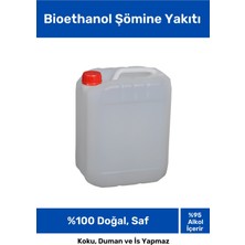 Pastimore %100 Doğal Saf Temiz Çevre Dostu Sıvı Koku Yapmayan Bioethanol Şömine Yakıtı 5 Litre