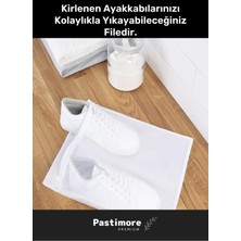 Pastimore Premium Serisi Lüks Fermuarlı Koruyucu Leke Çıkartıcı Ayakkabı Çamaşır Yıkama Torbası Filesi 2 Adet