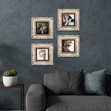 Pinecone Stone Bahar Düşü Serisi Çerçeveli Taş Duvar Tablosu 4’lü Set - Dekoratif Modern Sanat, Ev ve Ofis Dekoru |TK4-22|