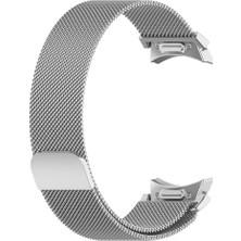 Nezih Case Samsung Galaxy Watch 4 5 6 40 44MM Classic 42 43 46 47MM Watch 5 Pro 45MM Hasır Metal Kordon