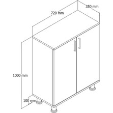 Roewood Ayakkabılık-Çok Amaçlı Dolap-Kiler Dolabı