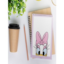 Selis Craft Daisy Duck Desenli Kareli Notepad 02 Günlük Planlayıcı, Defter, To Do List, Not Defteri, Ajanda