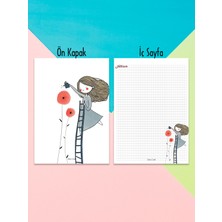 Selis Craft Girl Kareli Notepad 08 Günlük Planlayıcı, Defter, To Do List, Not Defteri, Ajanda