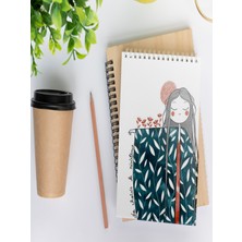 Selis Craft Girl Çizgisiz Notepad 13 Günlük Planlayıcı, Defter, To Do List, Not Defteri, Ajanda