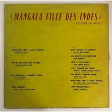 Mangala Fille Des Indes (Extraits De Films) Lp Plak (Orjinal Iran Dönem Baskı)