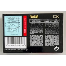 Raks DX90 Boş Kaset (Jelatininde Orjinal Dönem Baskı)