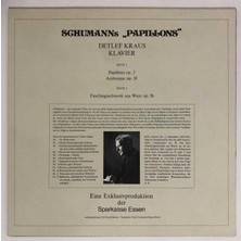 Robert Schumann, Detlef Kraus Papillons Lp Plak (Orjinal Alman Baskı)