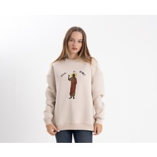 Pull The Hood Unisex Oversize Jesus Is King Baskı Sweatshirt