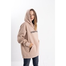 Pull The Hood Unisex Oversize Essentials Kapşonlu Sweatshirt