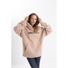 Pull The Hood Unisex Oversize Essentials Kapşonlu Sweatshirt
