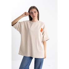 Pull The Hood Unisex Oversize Cactus Jack Baskı Tshirt