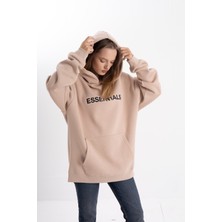 Pull The Hood Unisex Oversize Essentials  Kapşonlu Sweatshirt