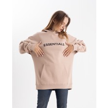 Pull The Hood Unisex Oversize Essentials  Kapşonlu Sweatshirt