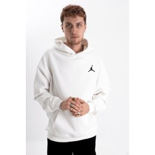 Pull The Hood Unisex Oversize Jordan Logo Baskı Kapşonlu Sweatshirt