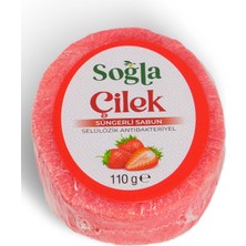 Soğla Bereketli Topraklar Doğal Çilek Özlü Süngerli Sabun