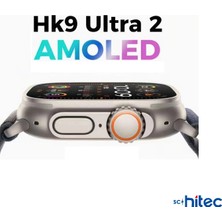 ScHitec Watch HK9 Ultra 2 Amoled Ekran Android İos HarmonyOs Uyumlu Akıllı Saat Yeşil