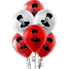 Tüftürük Atatürk Baskılı Balon 10'Lu Paket