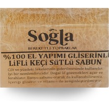 Soğla Bereketli Topraklar Doğal El Yapımı Eşek Sütlü Sabun Kabak Lifli Ve Gliserinli