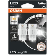 Osram T20 Tek Devreli LED Ampul Turuncu 12V (1 Takım-2 Adet)