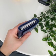 Modica Pescol - Hakiki Deri RFID Korumalı Otomatik Mekanizmalı Akıllı Kartlık/Cüzdan