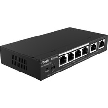 Ruijie Reyee RG-ES206GC-P 6 Portlu , 4 Port POE (54W) Gigabit , Cloud  Yönetilebilir , Switch