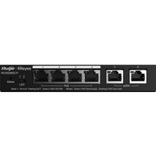 Ruijie Reyee RG-ES206GC-P 6 Portlu , 4 Port POE (54W) Gigabit , Cloud  Yönetilebilir , Switch