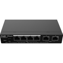 Ruijie Reyee RG-ES206GC-P 6 Portlu , 4 Port POE (54W) Gigabit , Cloud  Yönetilebilir , Switch