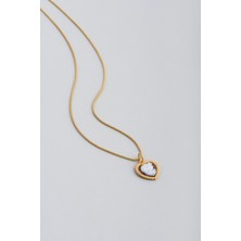 So CHIC Cameo Italiano Venedik Güzeli 18 Ayar Sarı Altın Kaplama 45 Cm Gümüş Kolye