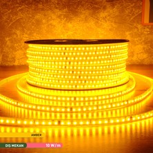 Ack 120 LED Li Şerit LED Amber 220V 10W 1M