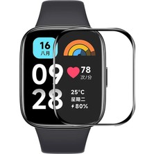 Forzacase Xiaomi Redmi Watch 3 Active Için Çerçeveli Tam Kaplayan 3D Pet Ekran Koruyucu Film - FC016