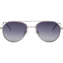 Despada Ds 2281 C 3 Oval Gümüş - Mavi Kadın Güneş Gözlüğü