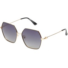 Despada Ds 2293 C 1 Geometrik Altın - Açık Kahve Kadın Güneş Gözlüğü