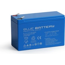 Blue Battery 12 Volt 9 Amper  Bakımsız Kuru Akü , Ups Aküsü