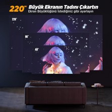 Vankyo Leisure 495W Android 4K Destekli 5g Wi-Fi + Bluetooth LCD LED Projeksiyon Cihazı - 220 Inç Yansıtma -Dolby Audio Hoparlör