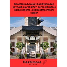 Pastimore Premium Kumandalı Solar Güneş Enerjili 122 Ledli Hareket Sensörlü Bahçe Aydınlatma Sokak Lambası
