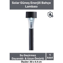 Pastimore Kablosuz Su Geçirmez Dayanıklı Şık Solar Güneş Enerjili Bahçe Lambası Plastik Saplama 30CM 1 Adet