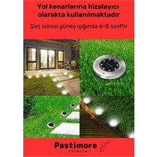 Pastimore Su Geçirmez Dayanıklı 8 Ledli Solar Güneş Enerjili Işık Bahçe Dekor Aydınlatma Lambası - 4 Adet