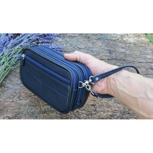 Erkek Kemer ve Bilek Askılı Deri Çanta Dört Gözlü Deri El Çantası %100 Hakiki Dana Derisi