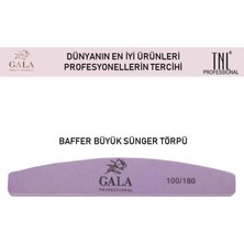 Gala Professi̇onal Gala Professional Büyük Baffer 100/180 Mor Renkli Sünger Törpü 100 Adet Profesyonel Kullanım