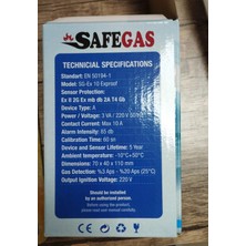 Safegas Exproof Gaz Alarm Cihazı