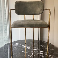 Alaylı Mobilya Alaylı (4 Adet) Metal Gold Aura Mutfak Sandalyesi, Aura Bar ve Lobi Sandalyesi
