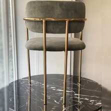 Alaylı Mobilya Alaylı (4 Adet) Metal Gold Aura Mutfak Sandalyesi, Aura Bar ve Lobi Sandalyesi